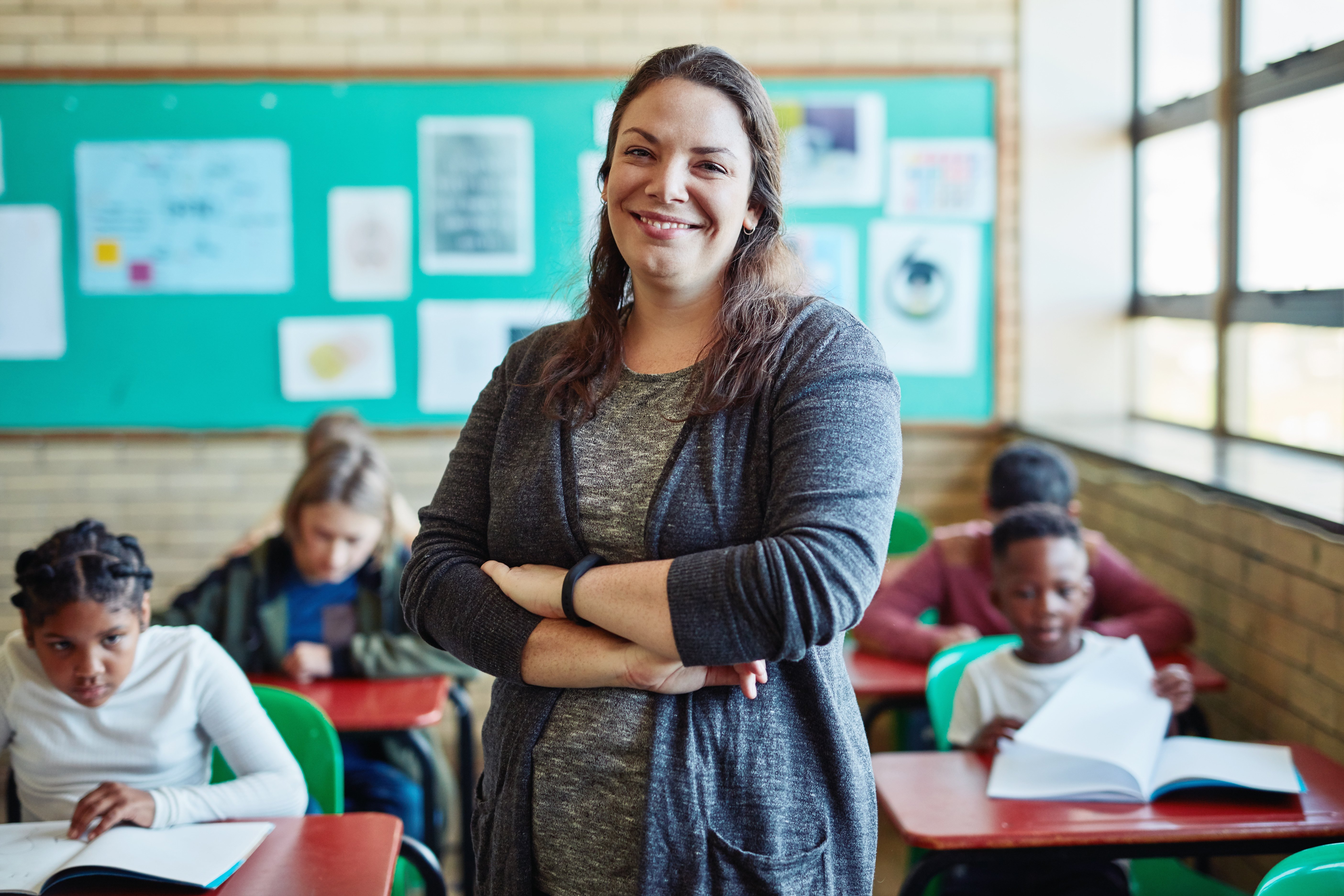 Teacher in classroom