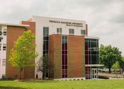 The new Health and Sciences Building exterior