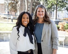 Allison Buzard and Ariell Tillman pose together.