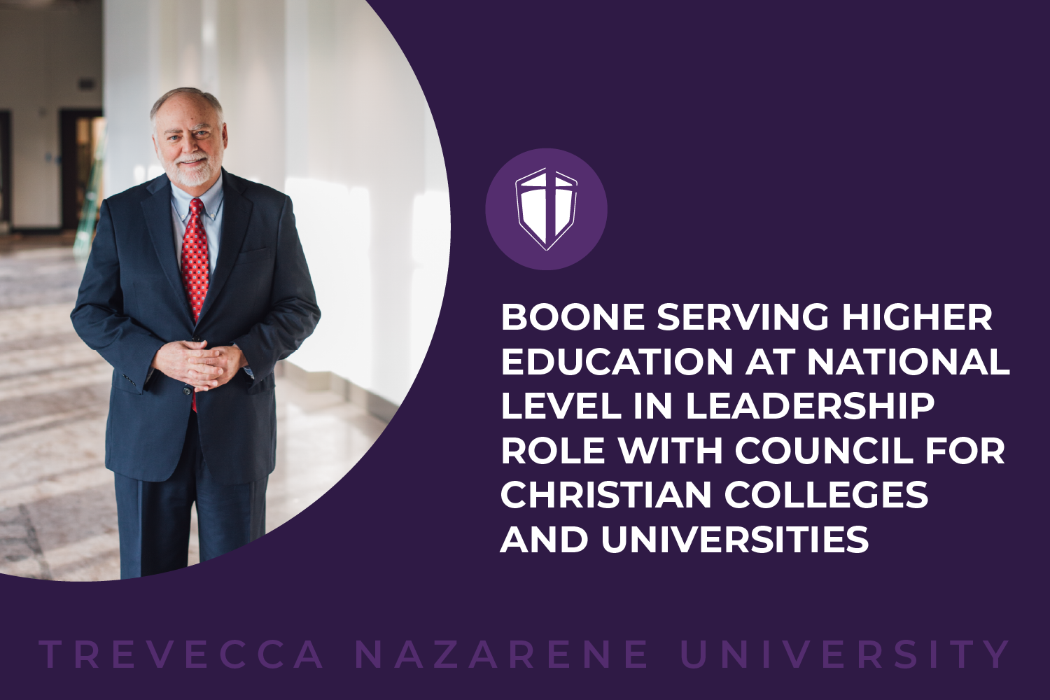 Boone Serving Higher Education at National Level in Leadership Role with Council for Christian Colleges and Universities
