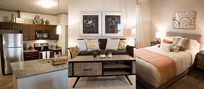 Guest housing collage